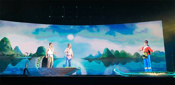 广西首场3D全息歌舞秀《寻梦·刘三姐》 led视频 数虎图像